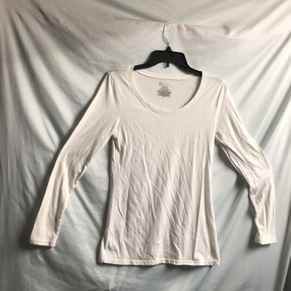 Large 11-13 no boundaries nobo White long sleeve top layering winter warm casual